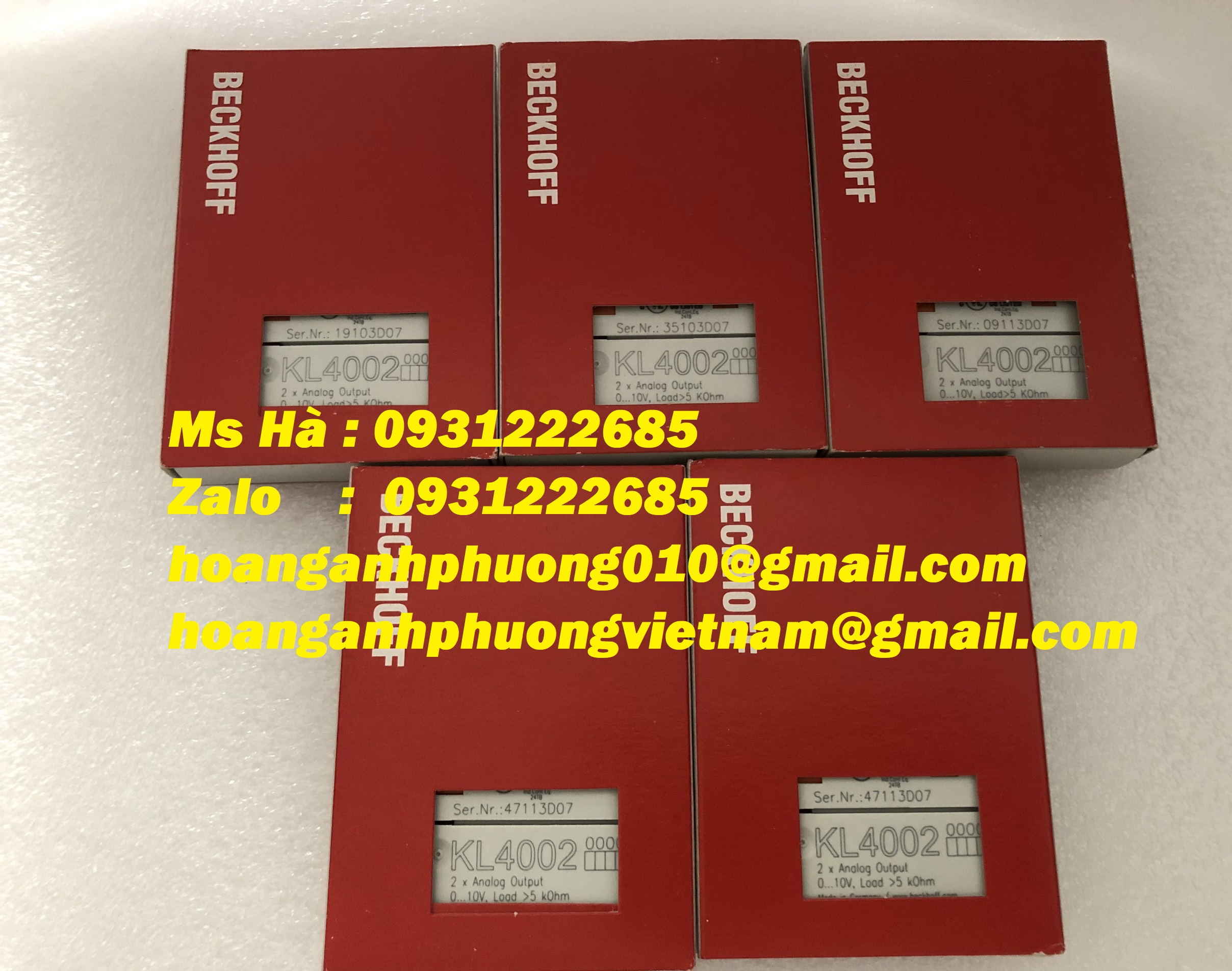 Thiết bị đầu cuối beckhoff KL4002 nhập khẩu giá tốt